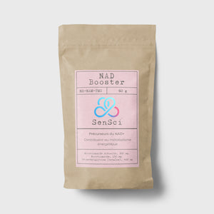 NAD Booster | Nicotinamide Riboside + Co-Facteurs - Énergie Cellulaire, Longévité, Concentration | Complément Anti-Âge | 60 doses